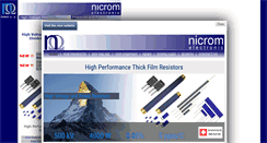 Desktop Screenshot of nicrom-electronic.com