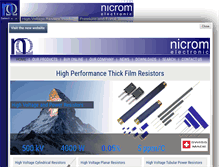 Tablet Screenshot of nicrom-electronic.com